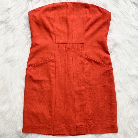 SOLD-Urban Outfitters Linen Blend Pocket SunDress - Picture 5 of 8